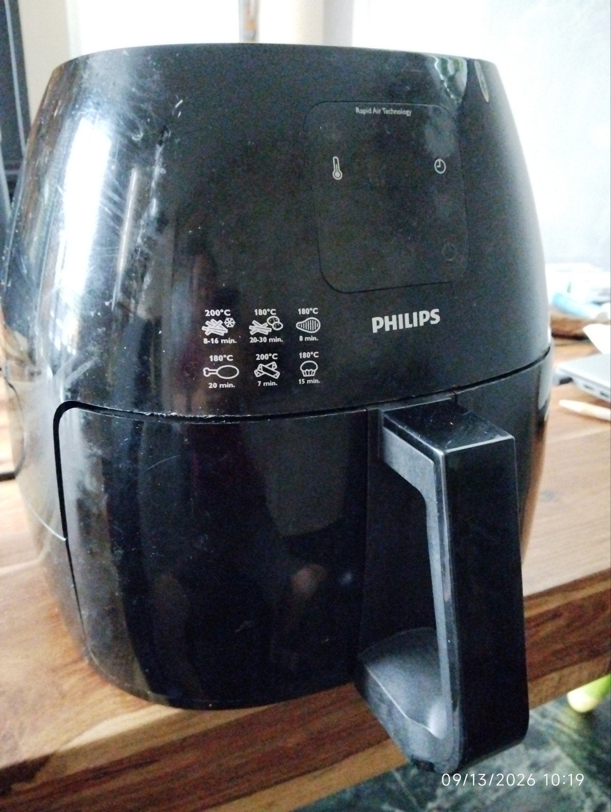 Philips Airfryer XXL, HD9240 - Zwart, Ophalen of Verzenden, Gebruikt, Airfryer XXL, 1500 gram of meer