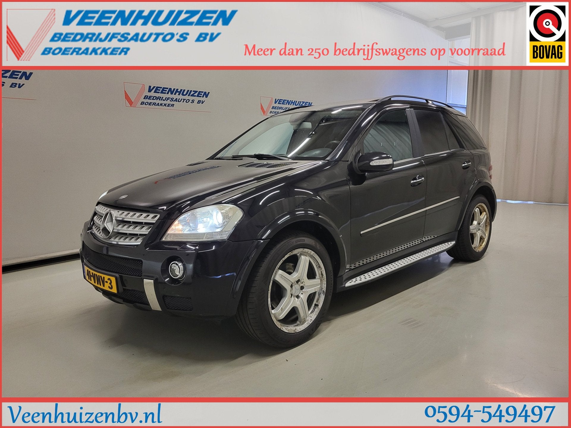Mercedes-Benz M-Klasse 320CDI 225PK Grijs Kenteken Automaat!, Automaat, Gebruikt, 2210 kg, Blauw