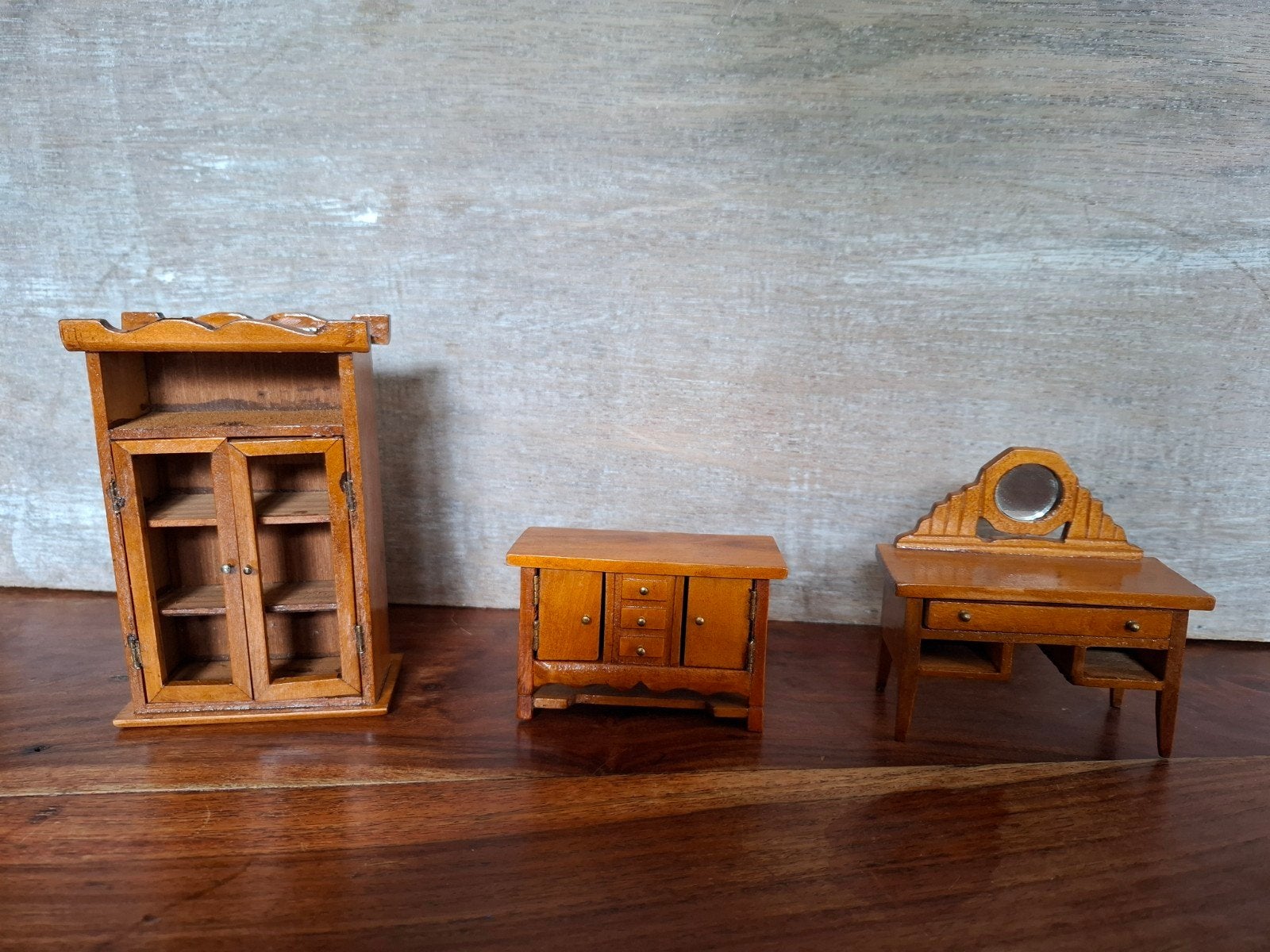 Miniatuur meubels voor poppenhuis - set van 3, Ophalen of Verzenden