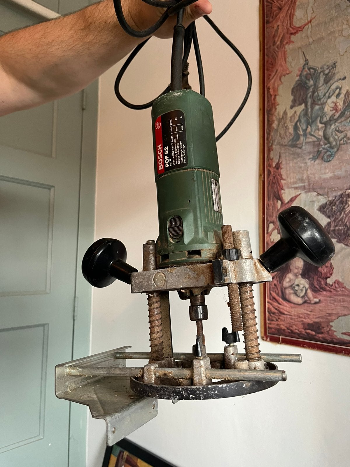 Bosch bovenfreesmachine, Ophalen of Verzenden, Zo goed als nieuw, Elektrisch, Bovenfrees