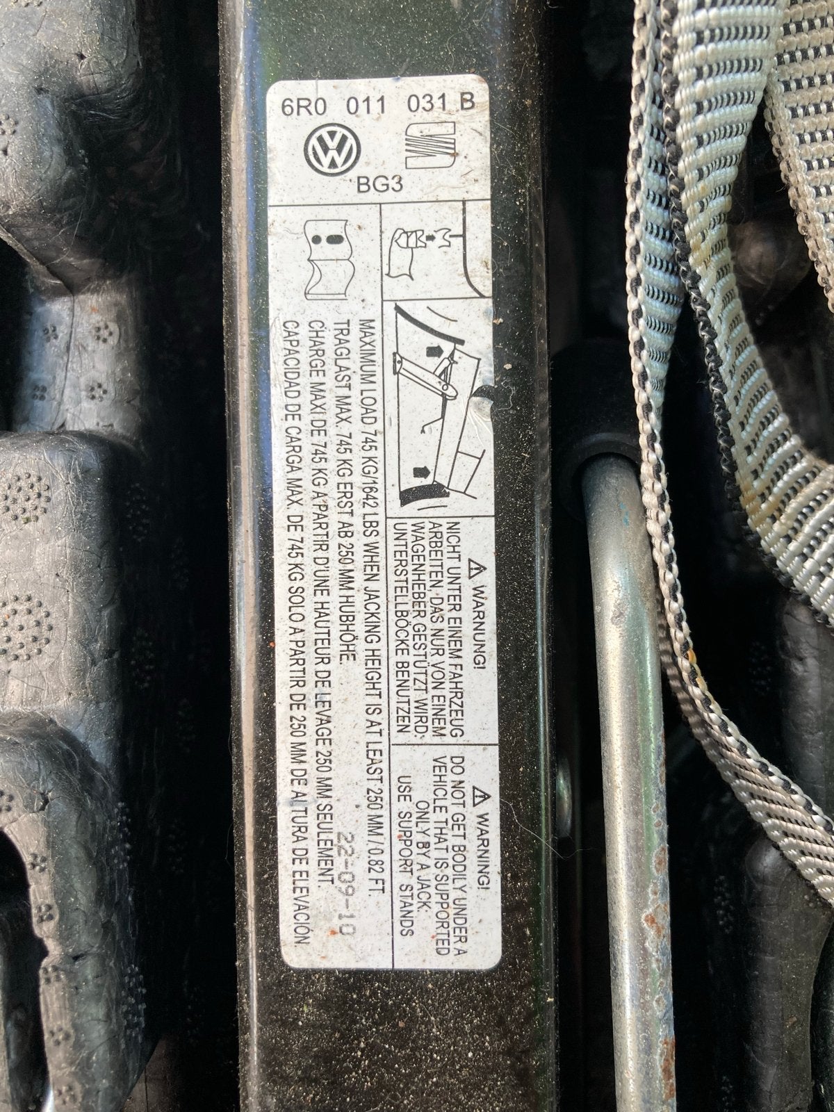 VW Polo Krik Set Compleet - Origineel Onderdeel, Ophalen of Verzenden, Zo goed als nieuw, Mechanisch, Schaarkrik