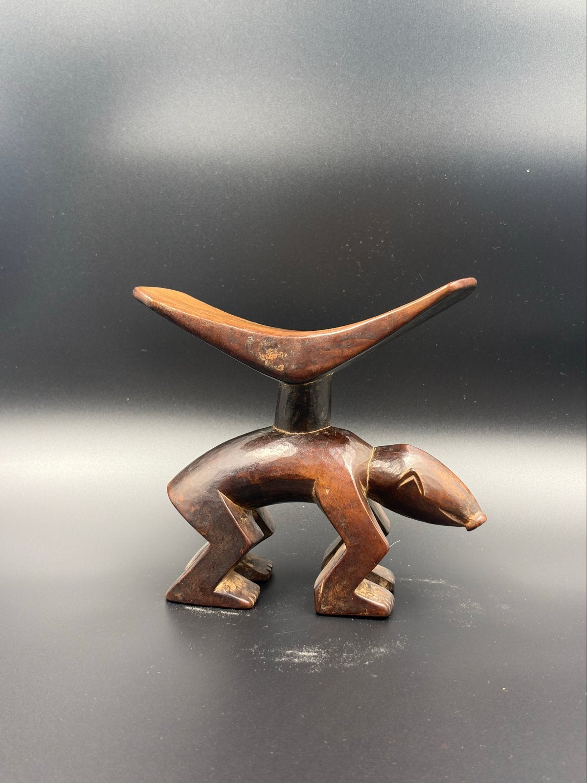 Yaka Neckrest, Hout, Bruin, Afrika, Ophalen of Verzenden