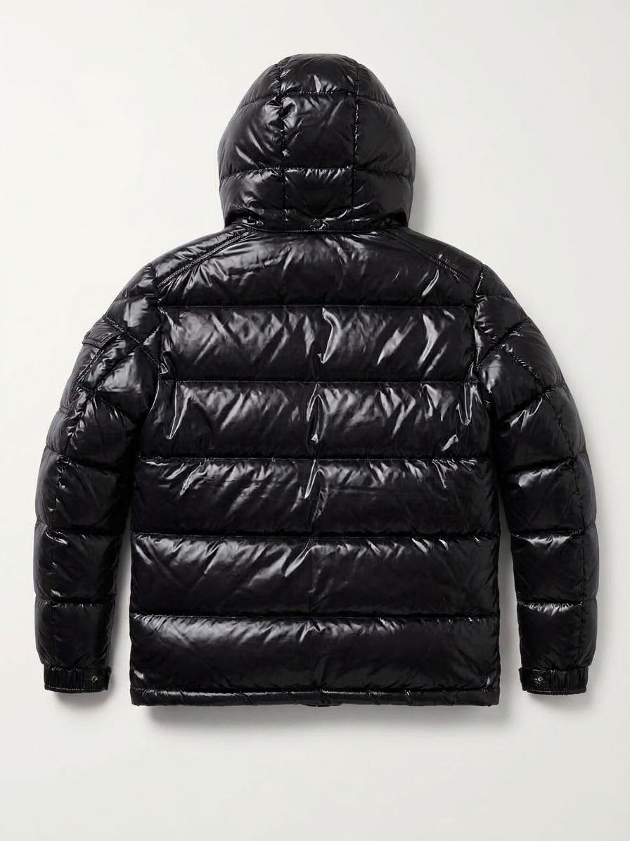 Moncler Jas - Zwart, Glanzend en Warm, Ophalen of Verzenden, Zo goed als nieuw, Maat 48/50 (M), Zwart