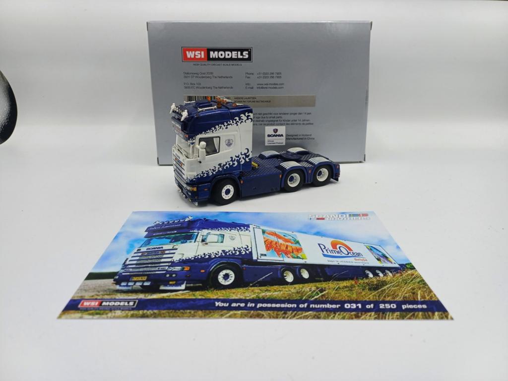 WSI Scania r4 6x2 Anders Lauritzen, Ophalen of Verzenden, Zo goed als nieuw, Bus of Vrachtwagen, Wsi