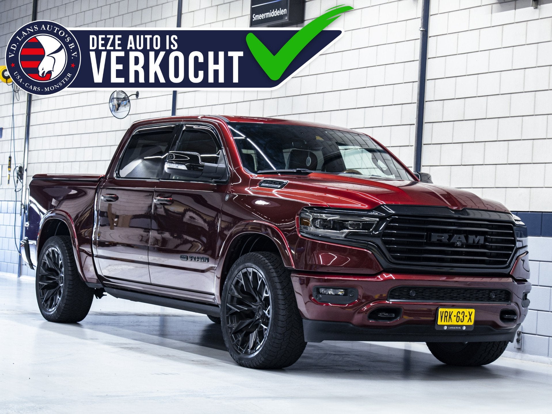 Dodge Ram 1500 Longhorn | 5.7L Hemi V8 Automaat | 4x4 1e Eig, Auto's, Automaat, Gebruikt, 5654 cc, Adaptive Cruise Control