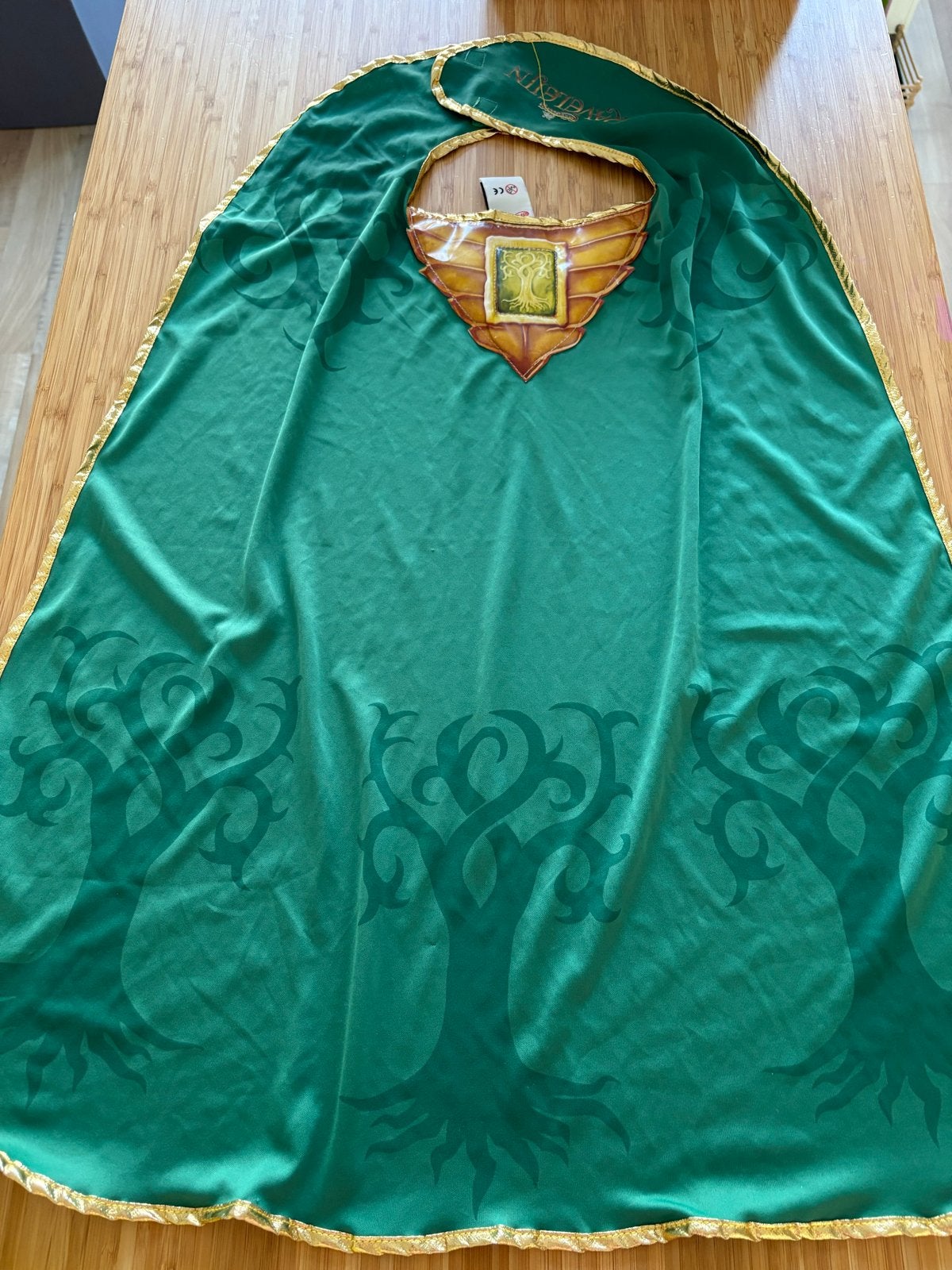 Efteling Ravelijn cape - Groene kinder cape, Ophalen of Verzenden, Gebruikt, Bovenkleding