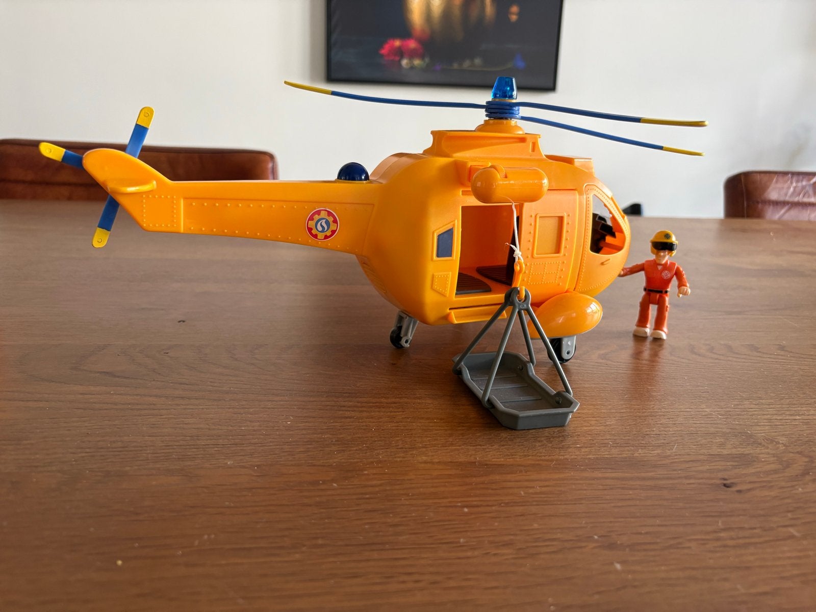 Brandweerman Sam Helikopter Wallybe met Piloot Tom, Ophalen, Zo goed als nieuw