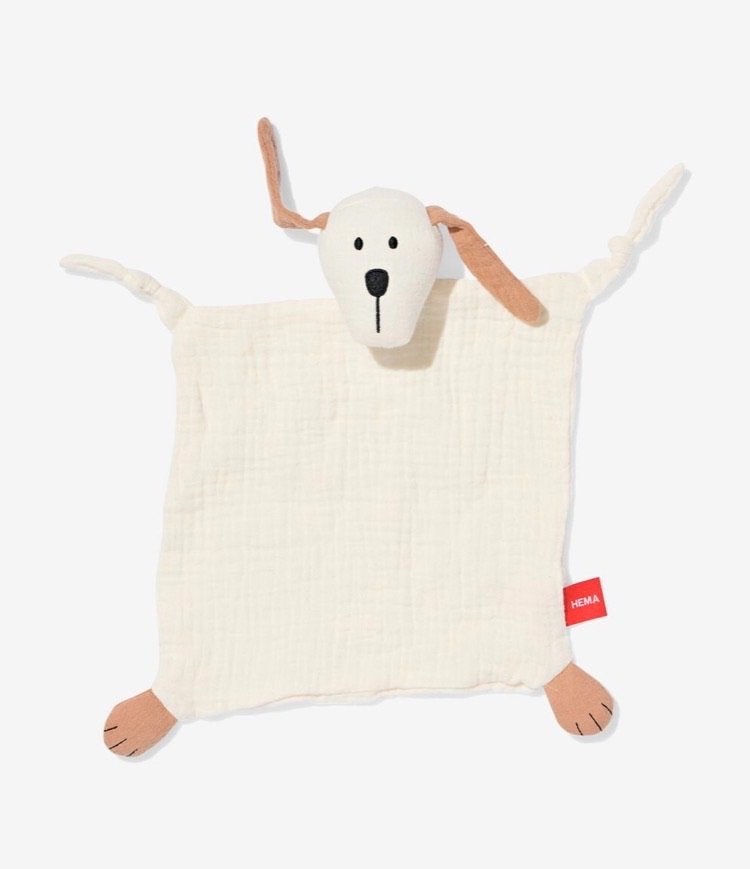 Gezocht: HEMA knuffeldoekje hond, Hema, Verzenden, Zo goed als nieuw, Knuffeldoekje