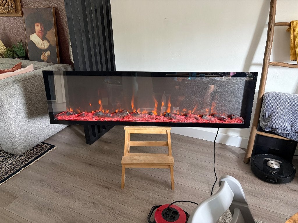 Modern Fires Lueno 152cm pro - inbouwhaard - sfeerhaard, Ophalen, Modern Fires, Elektrische haard, Zo goed als nieuw