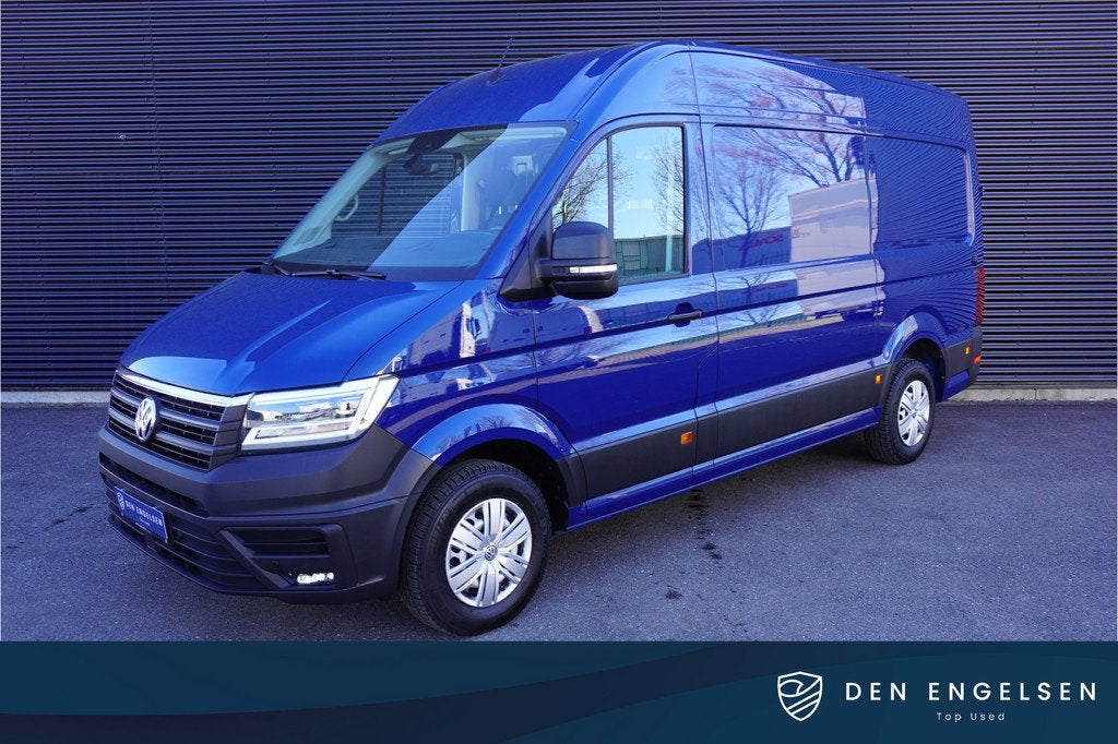 Volkswagen Crafter 180pk Automaat L3H3/L2H2 LED Apple Carpla, Auto's, Stof, Gebruikt, Zwart, 4 cilinders