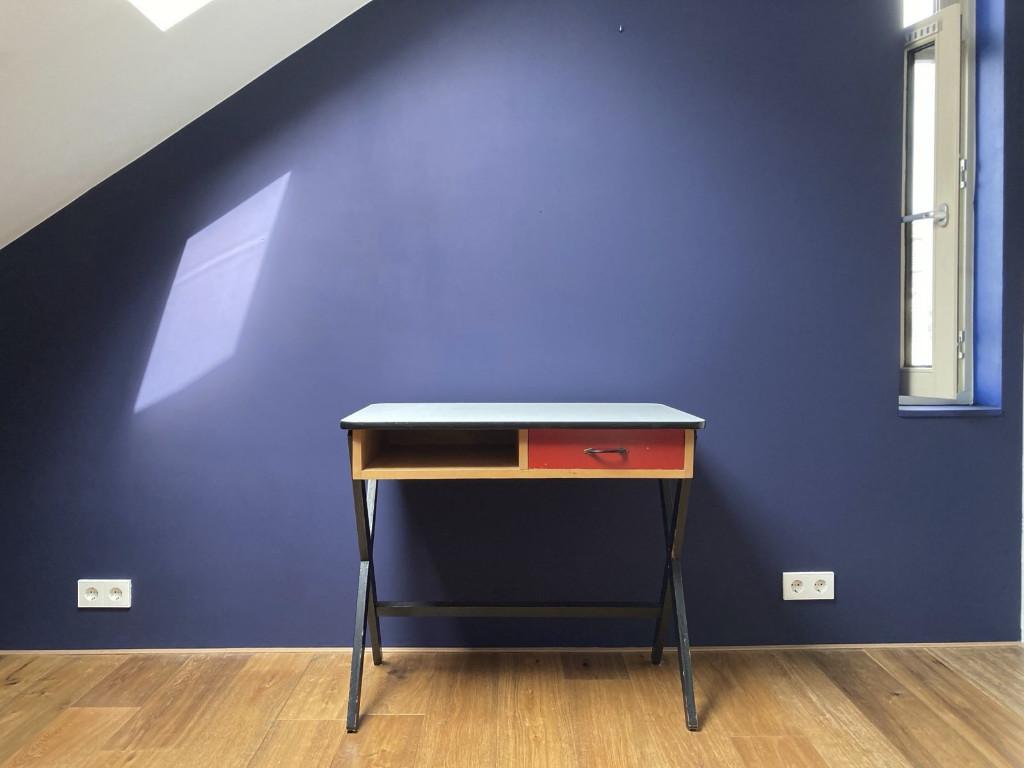 Vintage design bureau Coen de Vries (Devo, 1954), Huis en Inrichting, Bureaus, Ophalen, Gebruikt, Vintage, 55 cm