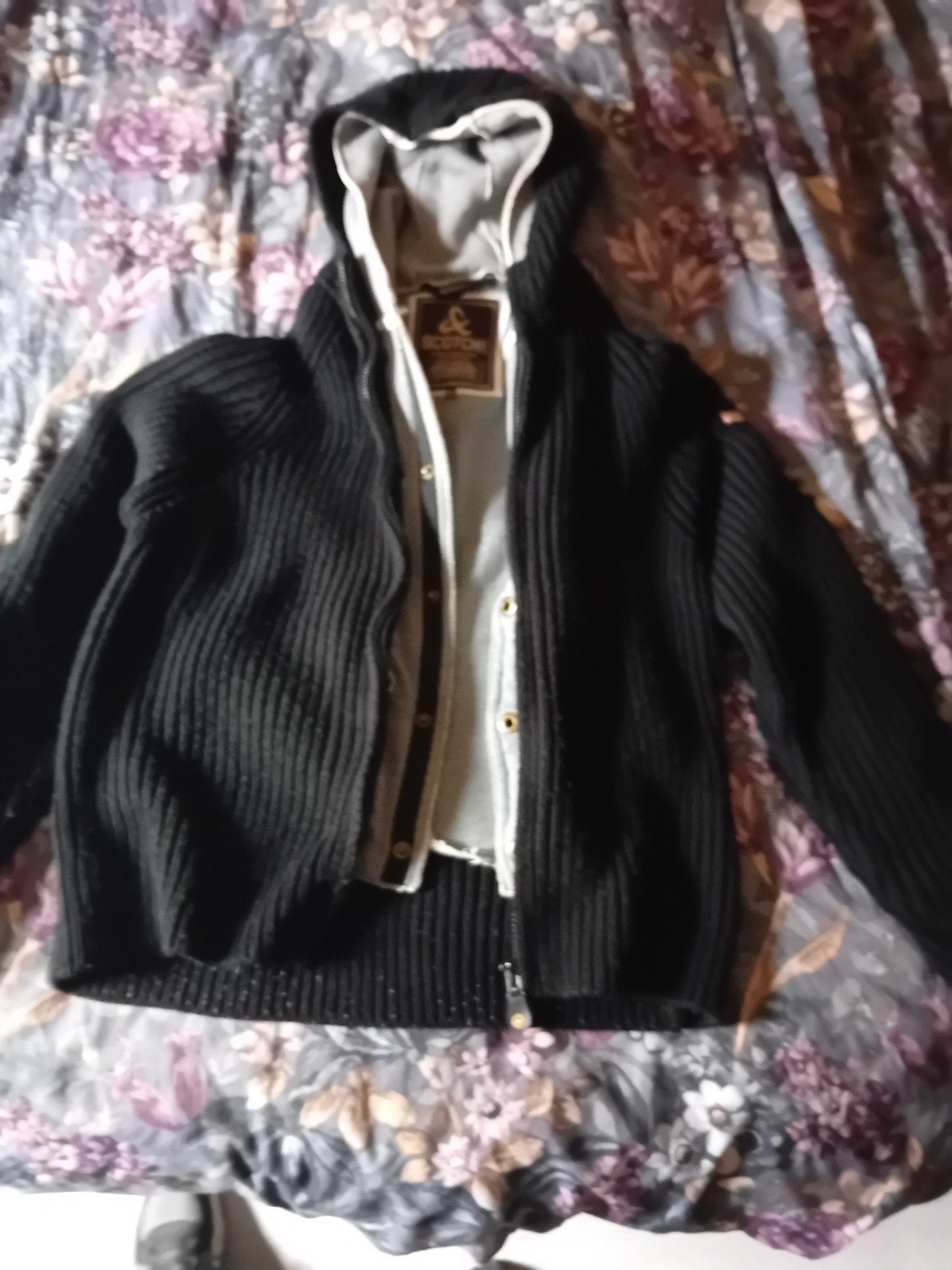 gebreide winterjas Scotch&Soda maat xl, Kleding | Heren, Zwart, Maat 56/58 (XL), Ophalen of Verzenden, Zo goed als nieuw
