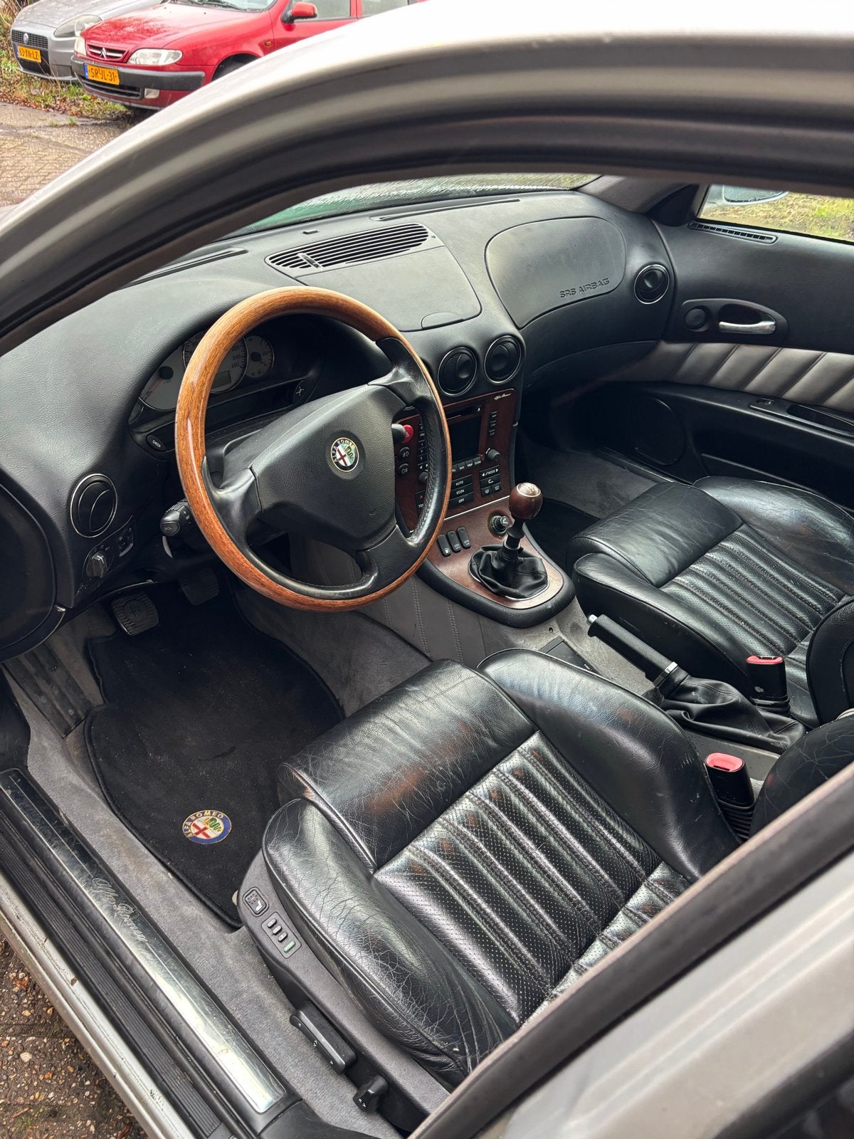 Zwart lederen interieur Alfa Romeo 166 - Stoelen en bank, Auto-onderdelen, Ophalen of Verzenden, Gebruikt, Alfa Romeo