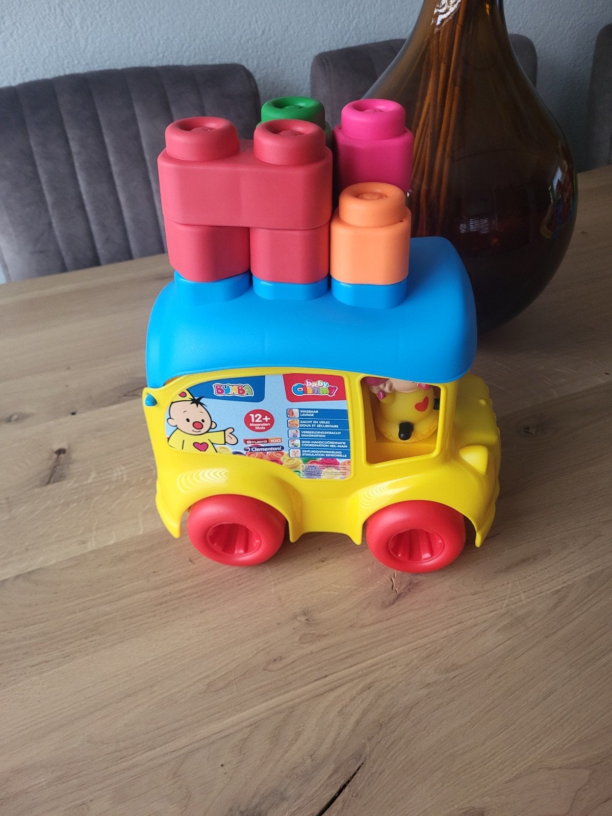 bumba bus met blokken, Ophalen of Verzenden, Zo goed als nieuw