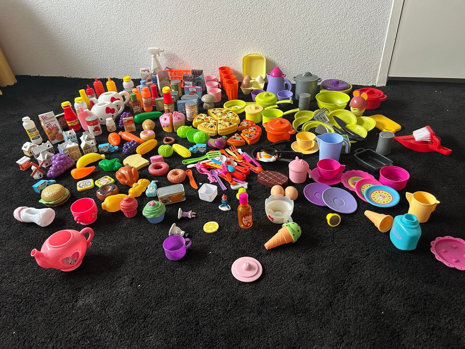 Grote set speelgoedkeuken en boodschappen, Ophalen of Verzenden, Zo goed als nieuw, Speelkeuken-accessoire
