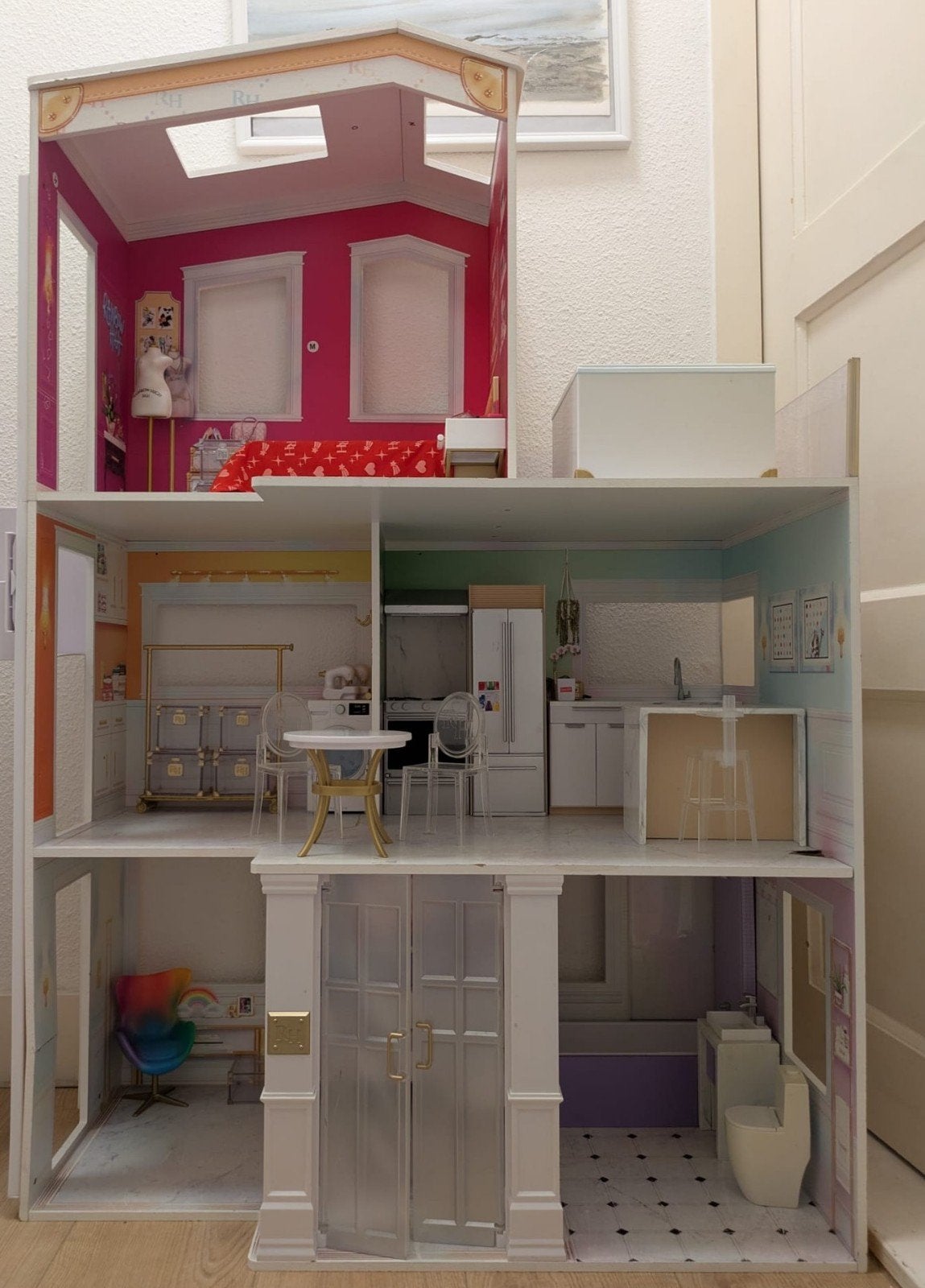 Rainbow High Poppenhuis - Inclusief meubels en accessoires, Ophalen of Verzenden, Zo goed als nieuw, Poppenhuis