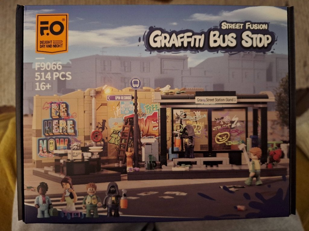 Lumibricks F9066 Graffiti Bus Stop / Funwhole NIEUW, Kinderen en Baby's, Lego, Ophalen of Verzenden, Complete set, Nieuw