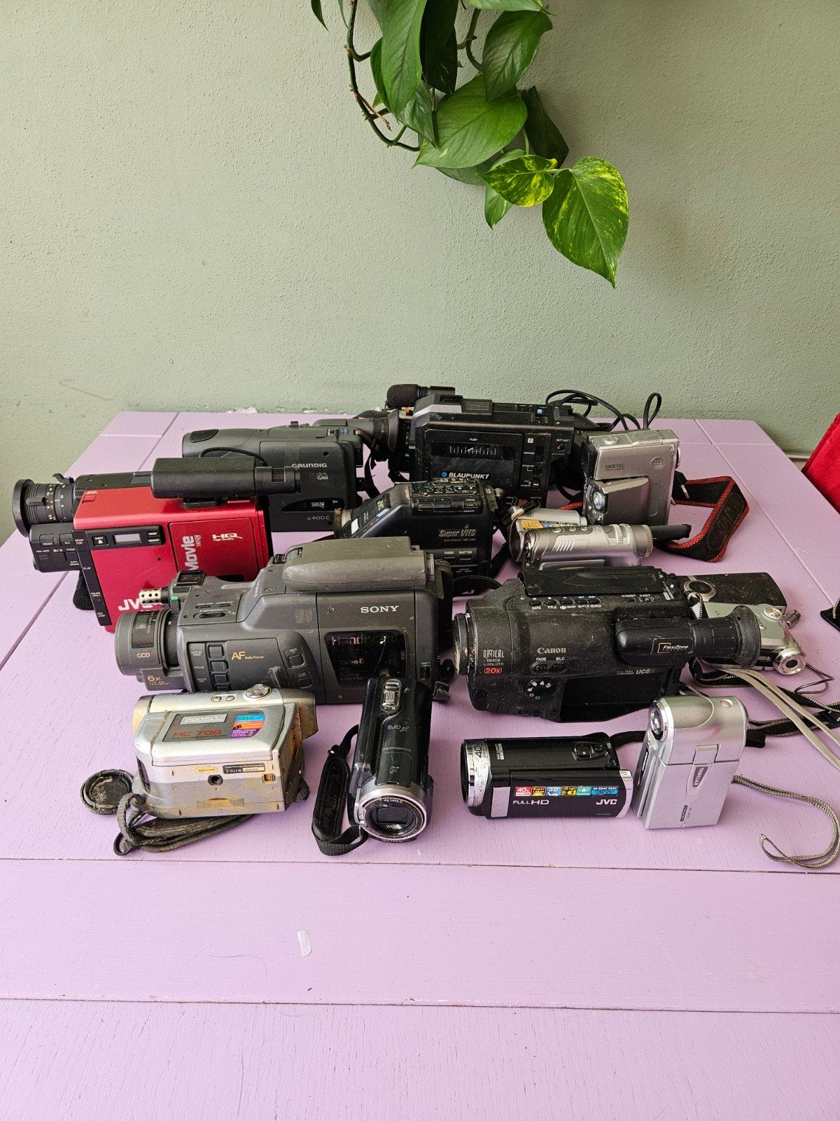 Partij Video Cameras en Camcorders Sony JVC Canon VHS Defect, Verzenden, Compact, ., Niet werkend