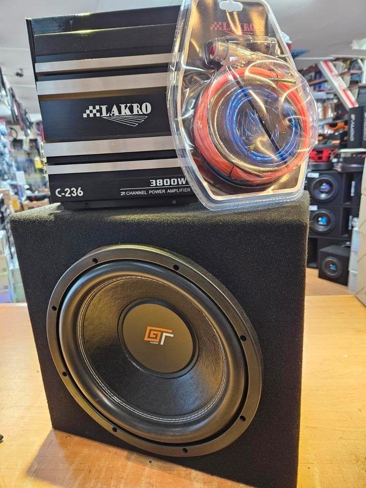 Subwooferset gt/lakro  12inch, Niet ingevuld, Niet ingevuld, Nieuw, Ophalen of Verzenden