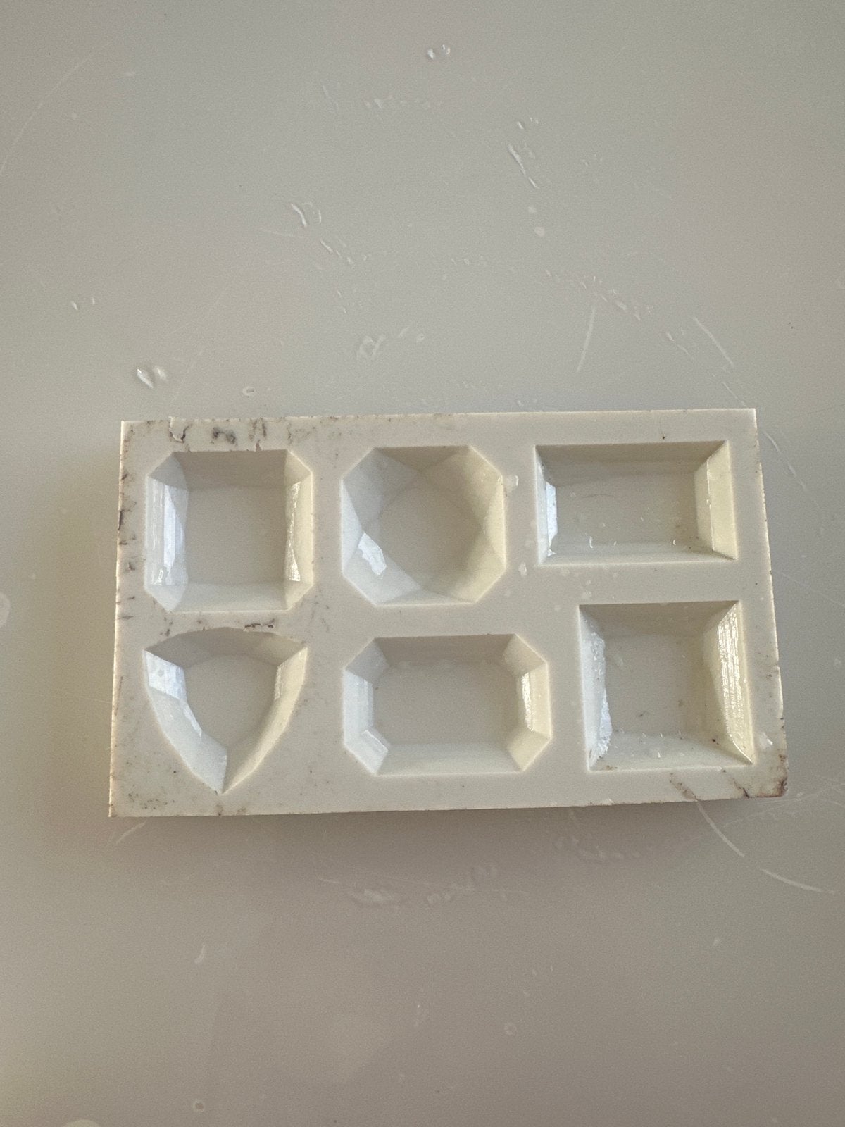Siliconen mal voor hars, zeep, klei of fondant Gemstone, Ophalen of Verzenden, Gebruikt