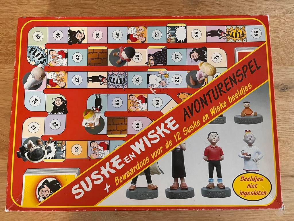 Suske en Wiske Avonturen Spel met 5 Parastone beeldjes, Verzamelen, Ophalen of Verzenden