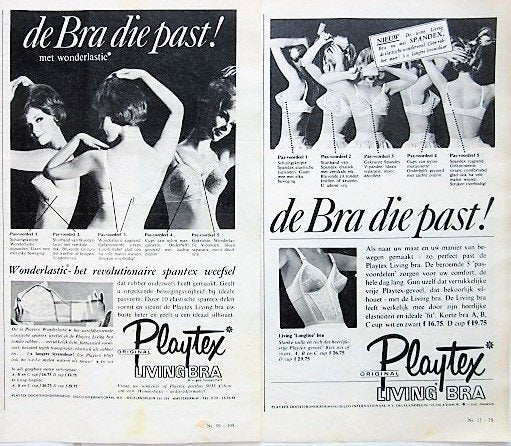 22 vintage advertenties reclames lingerie 1962 beha, Ophalen of Verzenden, Gebruikt, Overige typen