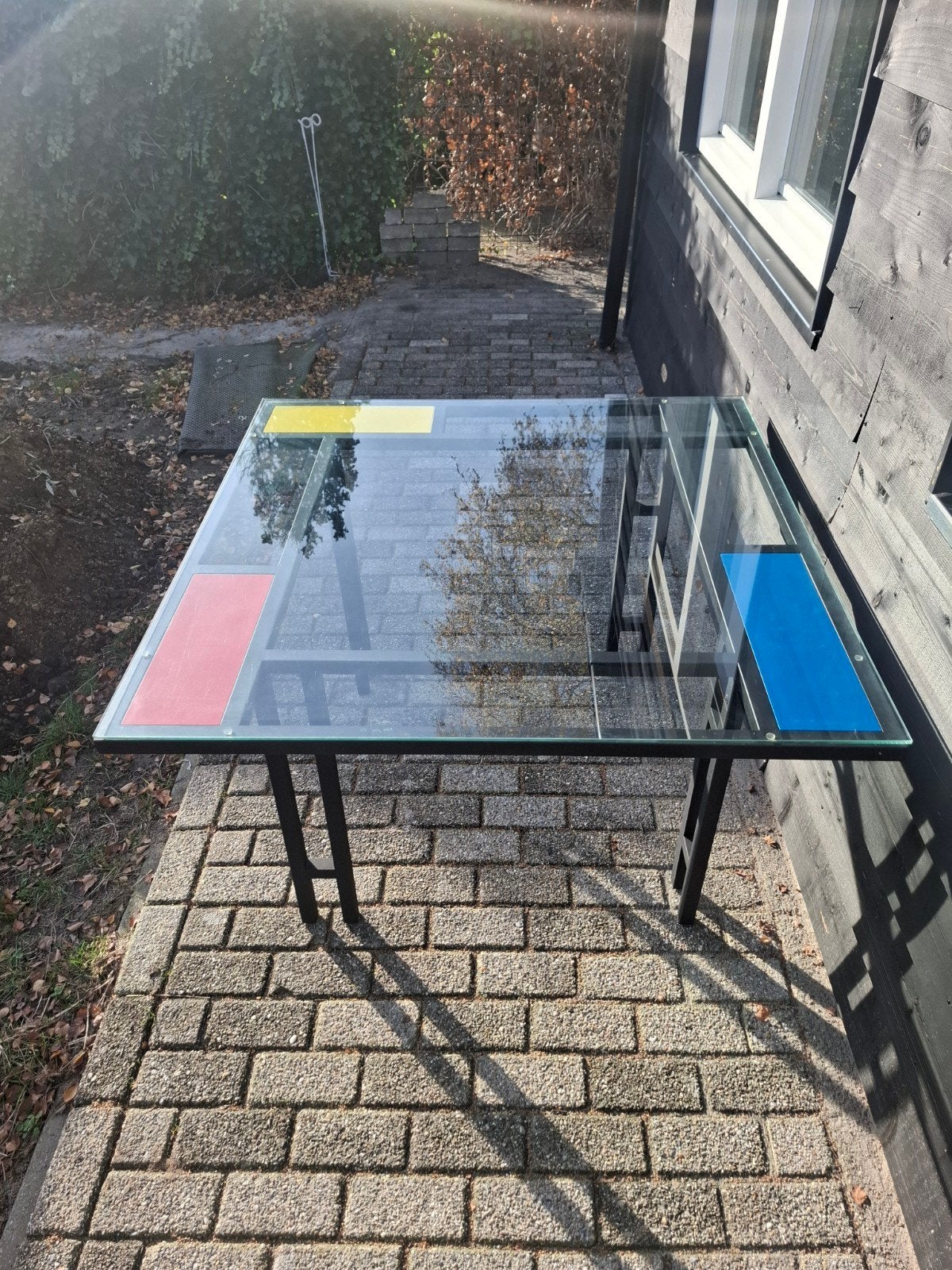 vintage pastoe mondriaan eettafel, Huis en Inrichting, Pastoe, ., Vierkant, Ophalen of Verzenden