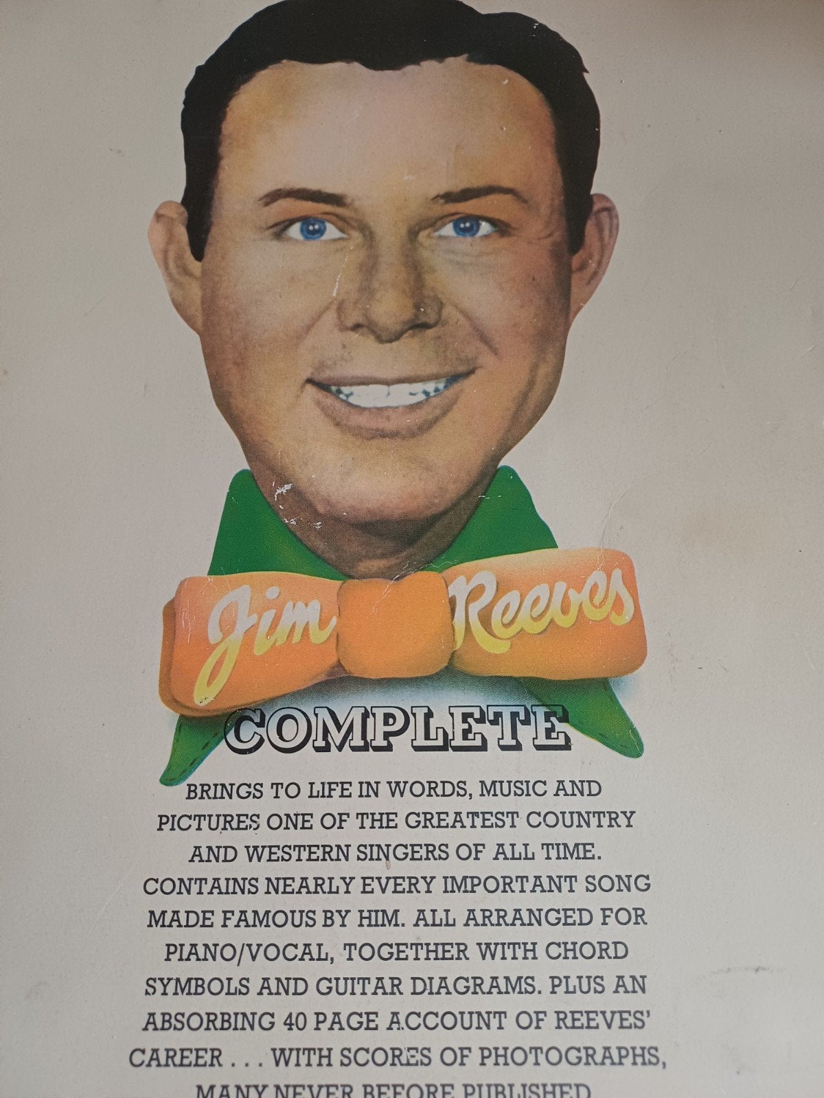 bladmuziek JIM REEVES, exclusief album, Muziek en Instrumenten, Bladmuziek, Zo goed als nieuw, Artiest of Componist, Country en Western