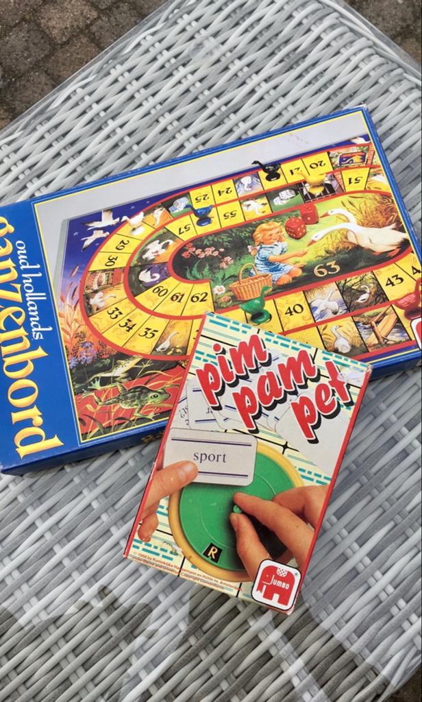 Ganzenbord & Pim Pam Pet: Dubbel Spelplezier!, Hobby en Vrije tijd, Gezelschapsspellen | Bordspellen, Drie of vier spelers, Ophalen