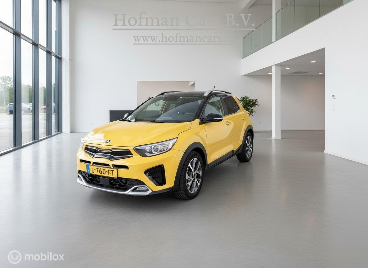 Kia Stonic 1.0 T-GDi MHEV GT-Line | Geel | Camera | Stoel- &, Auto's, Voorwielaandrijving, 450 kg, Gebruikt, Euro 6