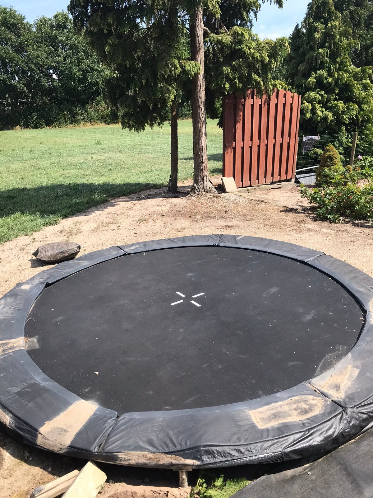 Te koop Trampoline, Kinderen en Baby's, Speelgoed | Buiten | Trampolines, Ophalen, Gebruikt