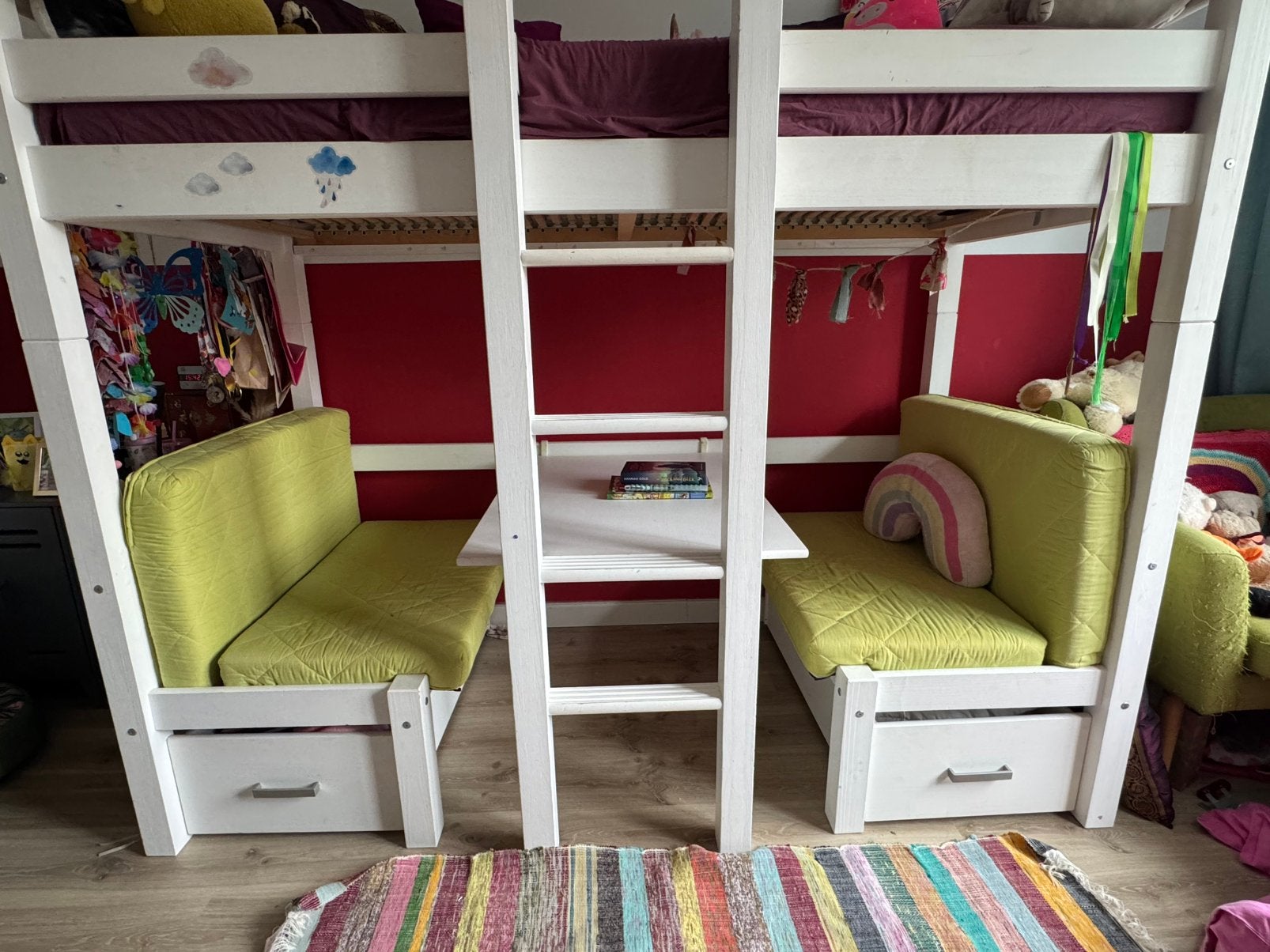 Hoogslaper met buro/2e slaapplek, Ophalen, Gebruikt, Hoogslaper