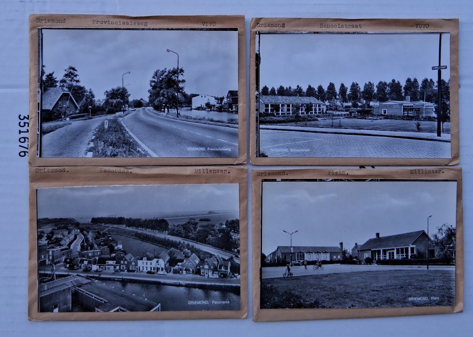 Driemond, 11 x glasplaat JosPe, Fabriek Otten en P. Sluis., Verzamelen, Ansichtkaarten | Nederland, Ongelopen, Noord-Holland, 1960 tot 1980