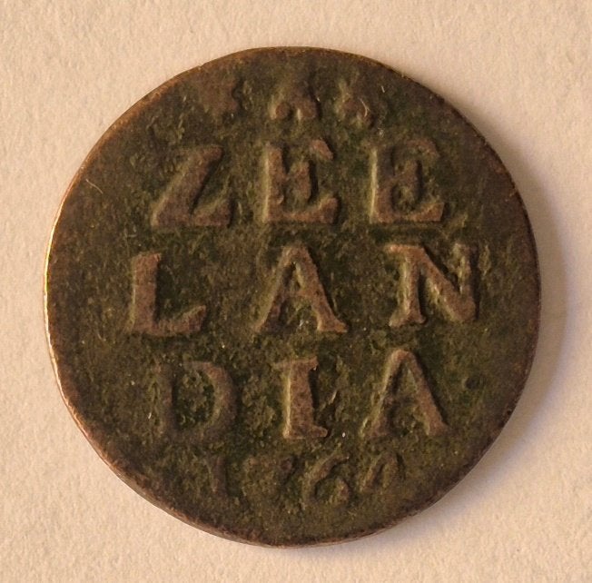 Zeeland 1764 duit - schaars jaartal - medaille slag, Postzegels en Munten, Munten | Nederland, Ophalen, Vóór koninkrijk, Overige waardes