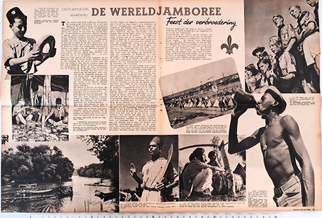 Scouting 1947; art.2 blz. Wereld-Jamboree in Frankrijk, Verzenden, 1940 tot 1960, Gebruikt, Overige onderwerpen