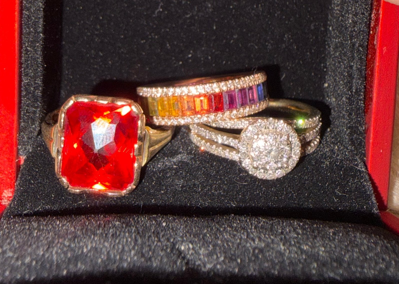 Prachtige gouden ringen met diamanten & edelstenen, Sieraden, Tassen en Uiterlijk, Ringen, Ophalen, Zo goed als nieuw, Goud, Dame