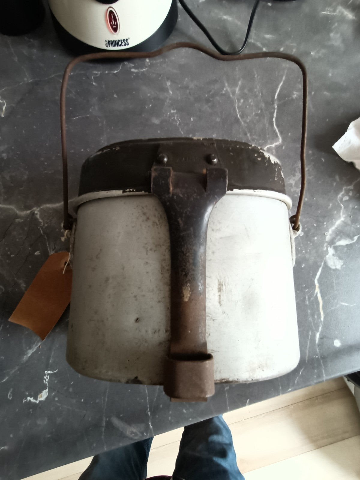 Duitse eetketel uit 1939 met initialen, Verzamelen, Ophalen of Verzenden, Landmacht, Duitsland