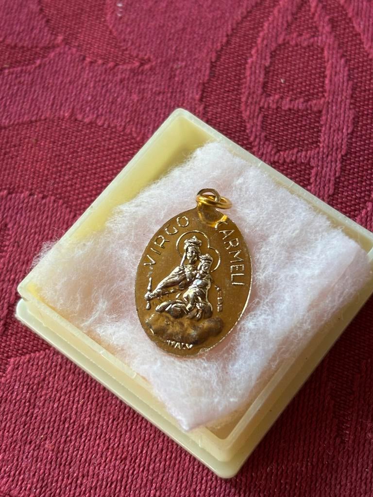 Goudkleurige ketting met carmen rome jaren 50, Sieraden, Tassen en Uiterlijk, Kettingen, Verzenden, Nieuw, Goud, Overige materialen