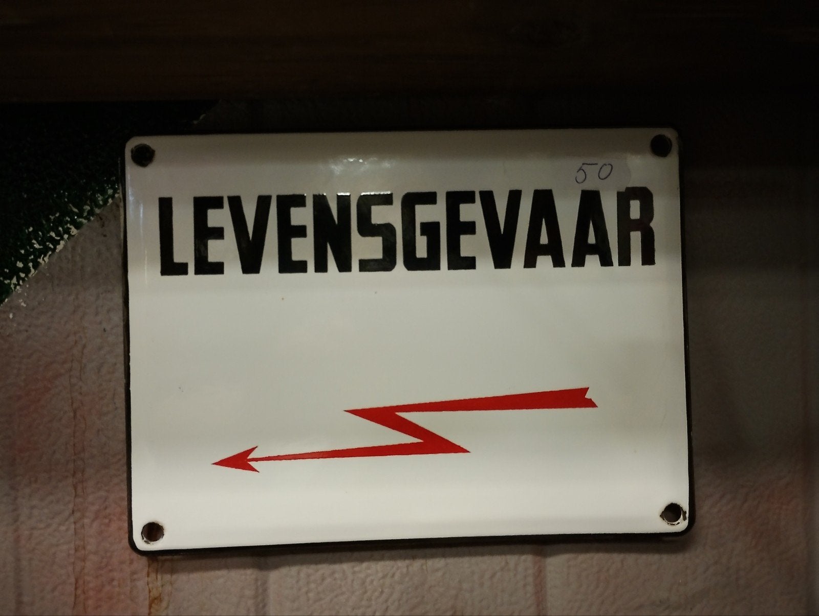 Klein emaille bord, Ophalen of Verzenden