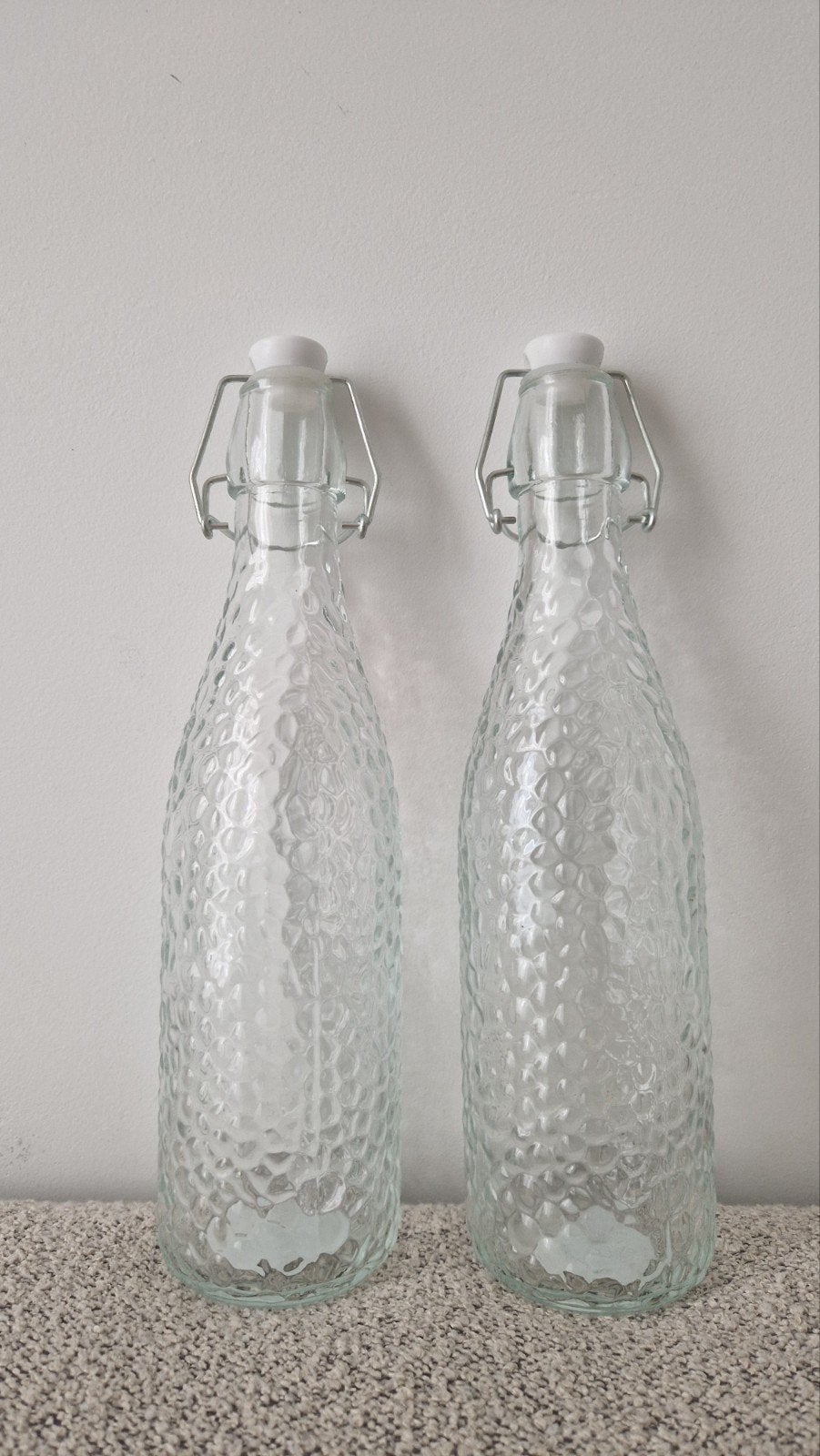 Glazen flessen 500 ml met beugelsluiting, ongebruikt, Nieuw, Ophalen of Verzenden, Wit, Overige merken
