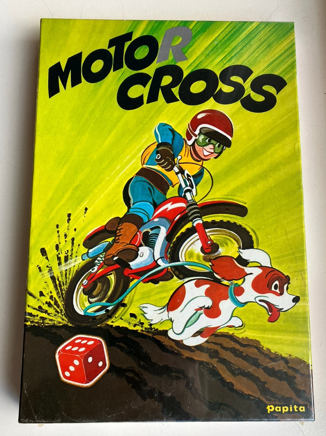 Motor Cross - Papita - bordspel -vintage-nieuw in verpakking, Vijf spelers of meer, Ophalen of Verzenden, Nieuw