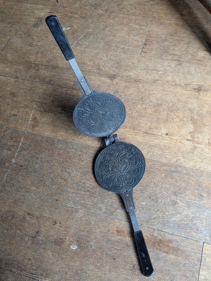 Jøtul krumkake-/kniepertjesijzer, Ophalen of Verzenden
