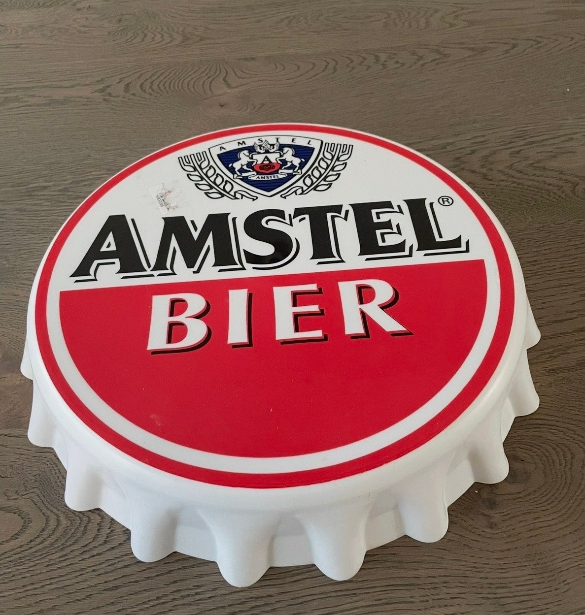 Grote Amstel Bier Kroonkurk Dienblad, Ophalen of Verzenden, Zo goed als nieuw, Overige typen, Amstel