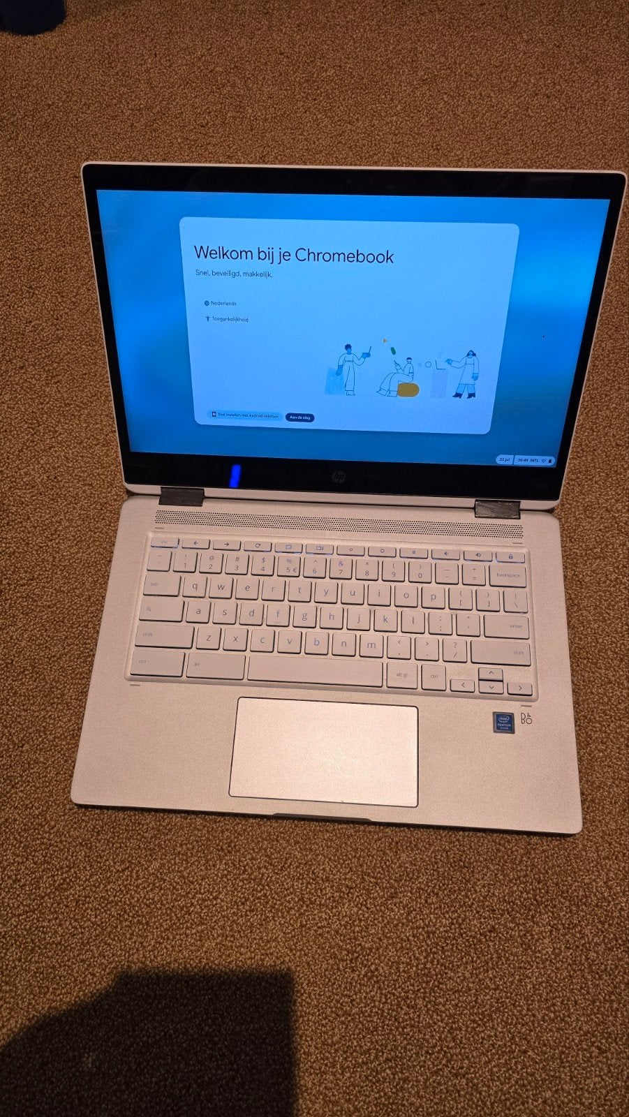 HP Chromebook wit - Goede staat, Ophalen of Verzenden, Zo goed als nieuw, HP, 64 GB eMMC