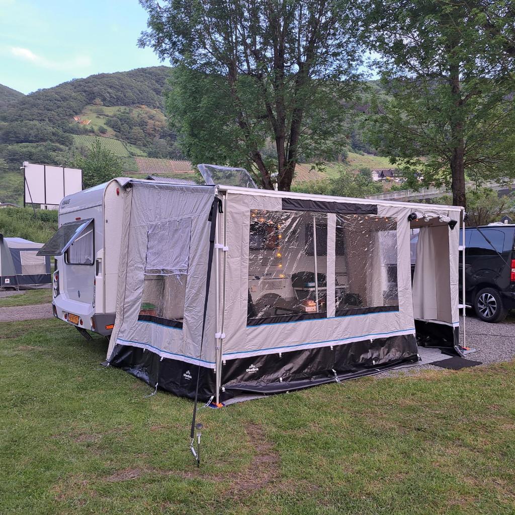 Knaus 500 Queensbed, Mover, Voortent, Zakluifel + INVENTARIS, Caravans en Kamperen, Caravans, Kachel, Particulier, 5 tot 6 meter