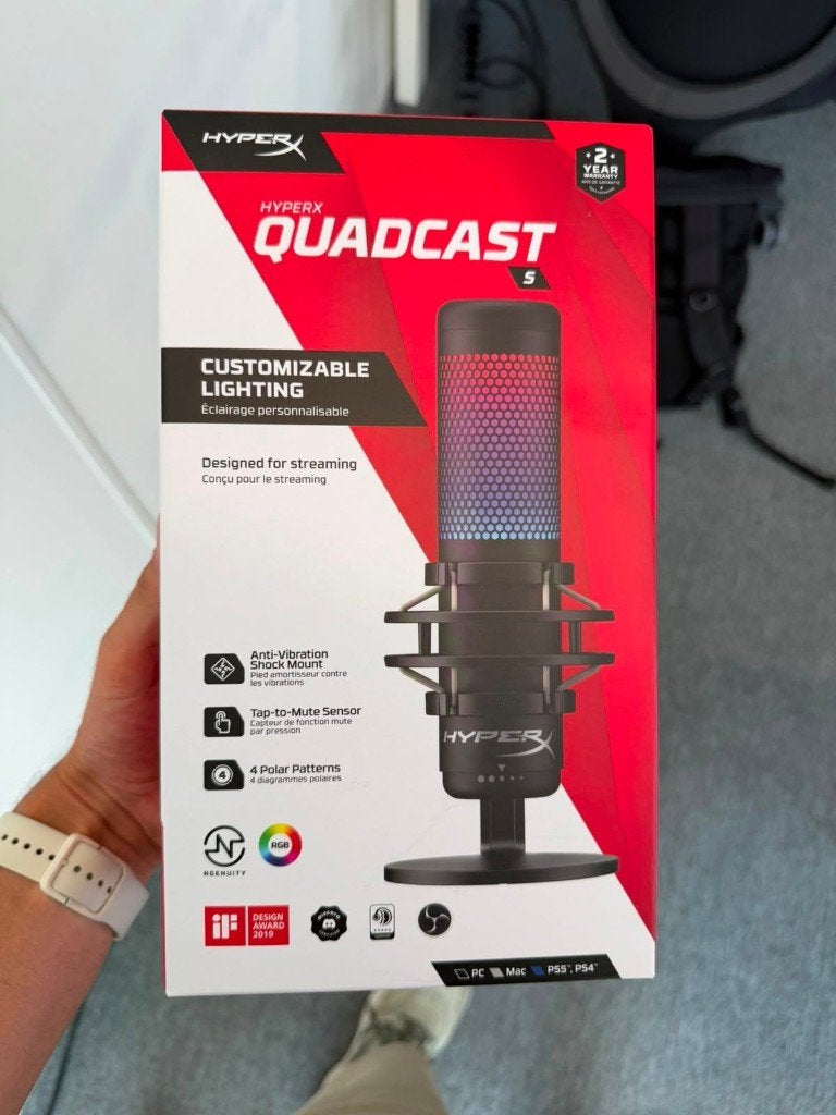 HyperX QuadCast S USB Microphone, Muziek en Instrumenten, Microfoons, Nieuw, Studiomicrofoon, Ophalen