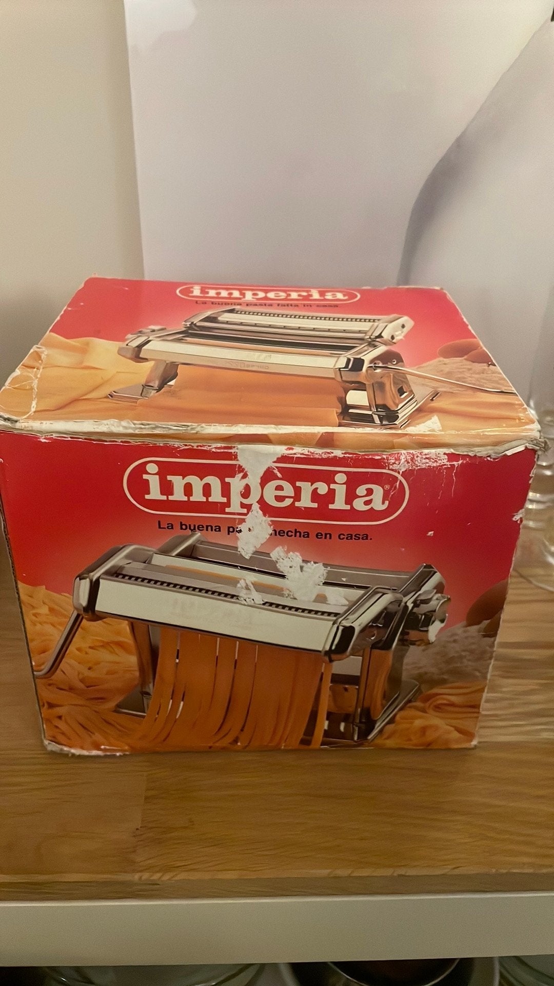 Imperia Pastamachine La Classica -nieuw in doos, Ophalen of Verzenden, Metaal, Pastamachine, Overige merken