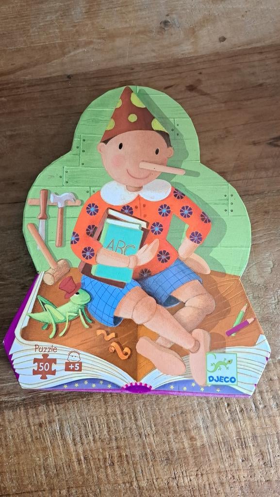 Djeco puzzel, Ophalen, 10 tot 50 stukjes, Zo goed als nieuw, 4 tot 6 jaar