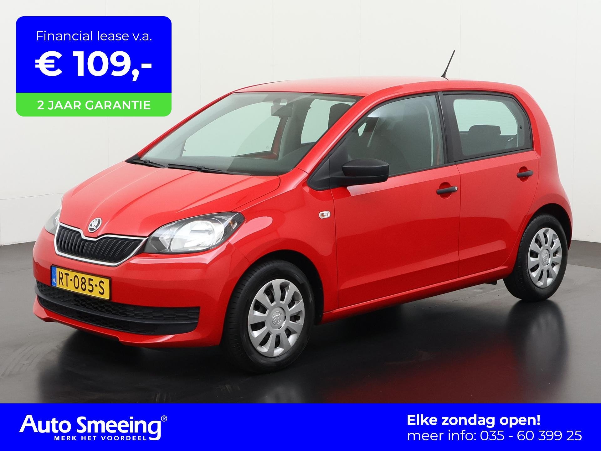 Skoda Citigo 1.0 Greentech Active | Zondag Open!, Auto's, Voorwielaandrijving, 12 maanden, Stof, Gebruikt