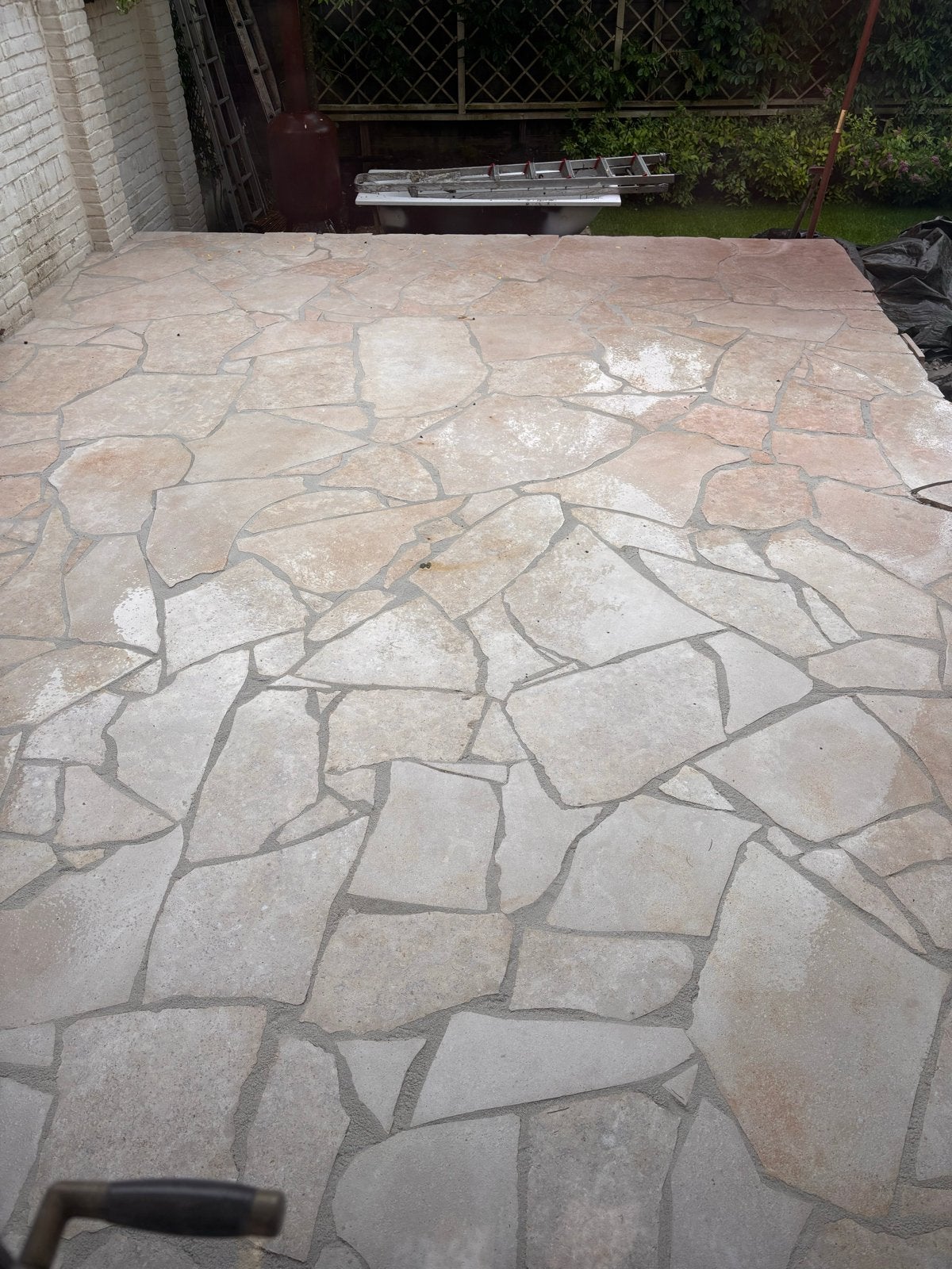 Kalkzandsteen flagstones Sinai Pearl 10m2, Tuin en Terras, Tegels en Klinkers, Nieuw, Ophalen of Verzenden, Terrastegels, Natuursteen